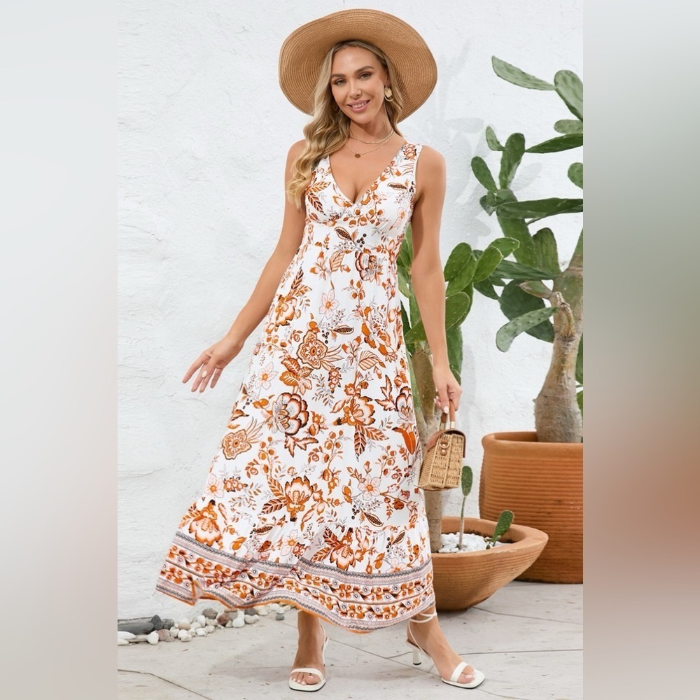 Rolling Meadows Floral Maxi Dress